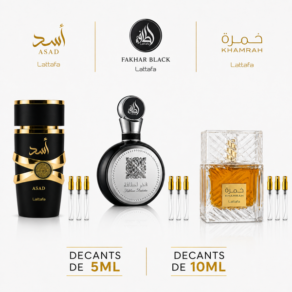 Combo 3 decants de perfumes árabes calidad-precio VIPARFUMS