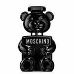 Frasco negro de Moschino Toy Boy EDP para hombre con diseño de oso